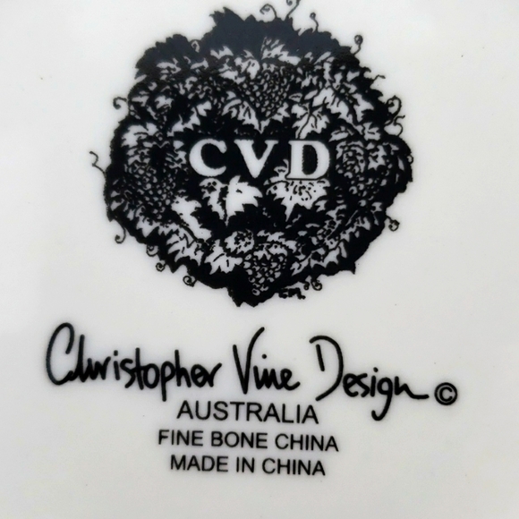 CHRISOPHER VINE Australia PARIS Porcelain Collectible Coffee Mugs, Set of 4 - Picture 15 of 16